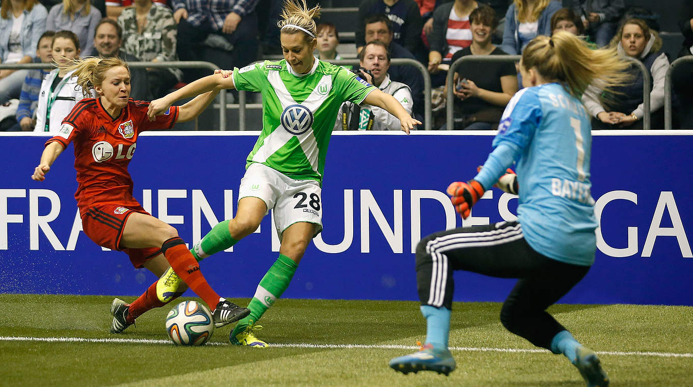 In Aktion für Wolfsburg: Lena Goeßling © 2015 Getty Images