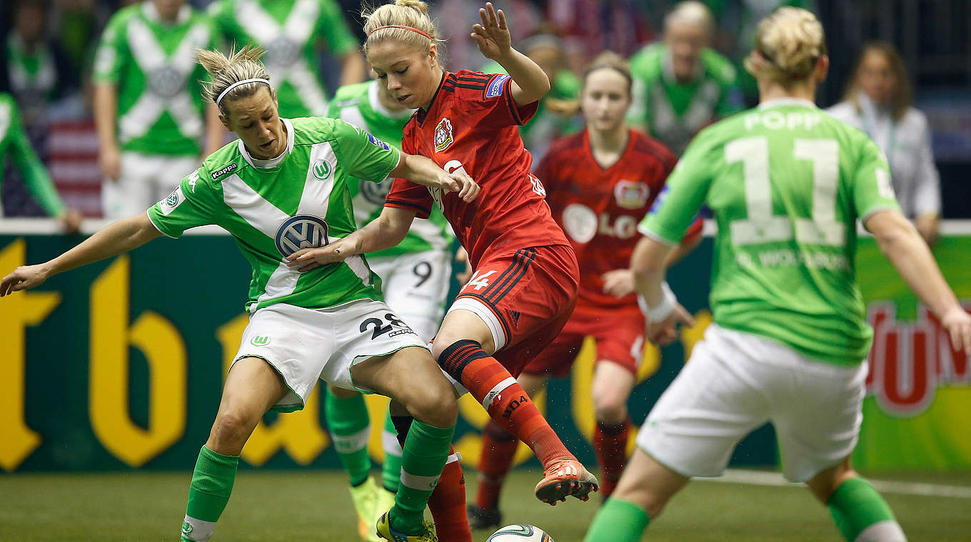 Hallenpokal-Sieger: Leverkusen bezwang Wolfsburg im Finale © 2015 Getty Images