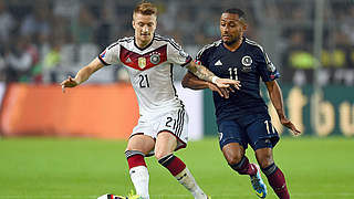 Reus' Germany beat Scotland 2-1 in the other qualifier in September of last year © 2014 Getty Images