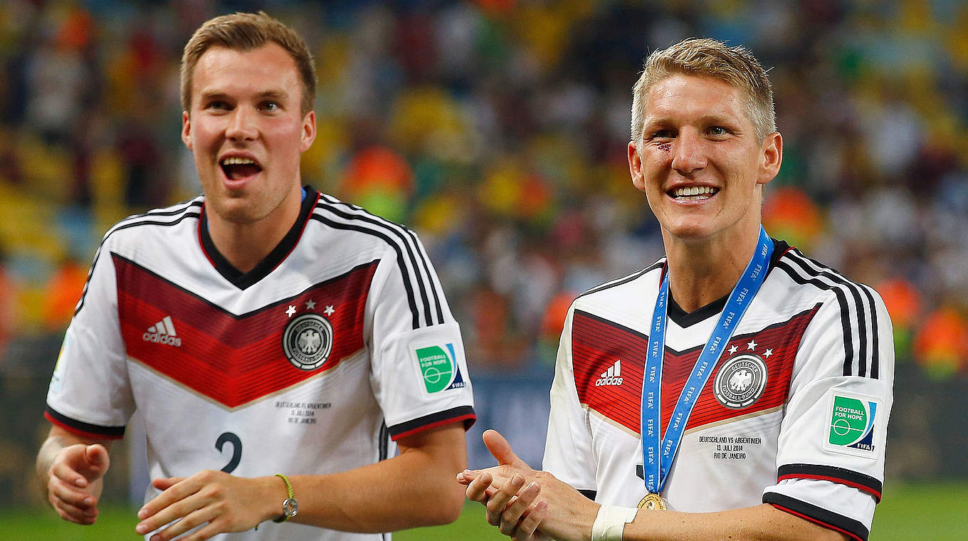 Seit der WM gute Freunde: Kevin Großkreutz (l.) und Bastian Schweinsteiger © 2014 Getty Images