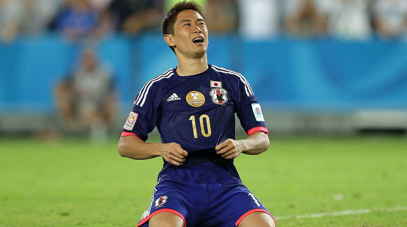 Besiegelte Japans Scheitern beim Asien-Cup: Kagawa vom BVB © 2015 Getty Images