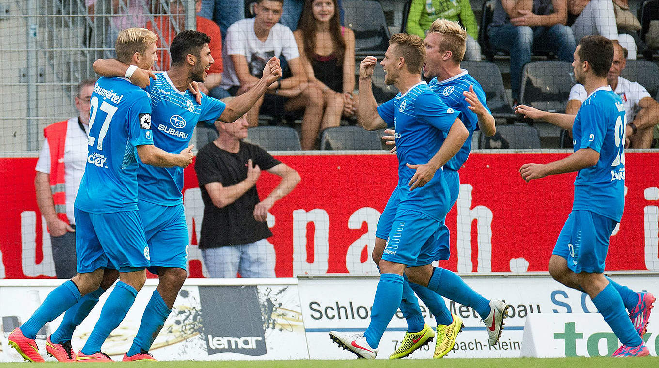 Stärkste Rückrunde: Die Stuttgarter Kickers steigerten sich von Platz 18 auf Platz acht © 2014 Getty Images