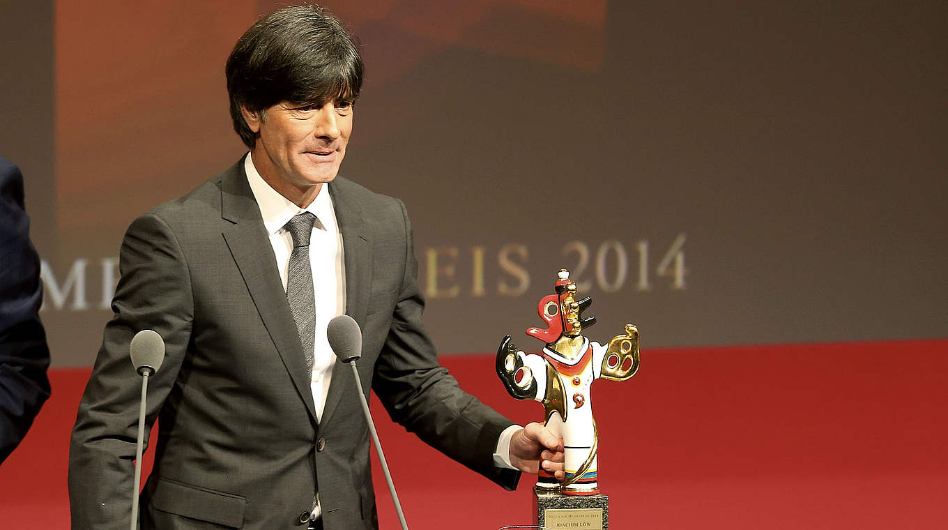 Löw has won the German Media Award © 2015 Getty Images