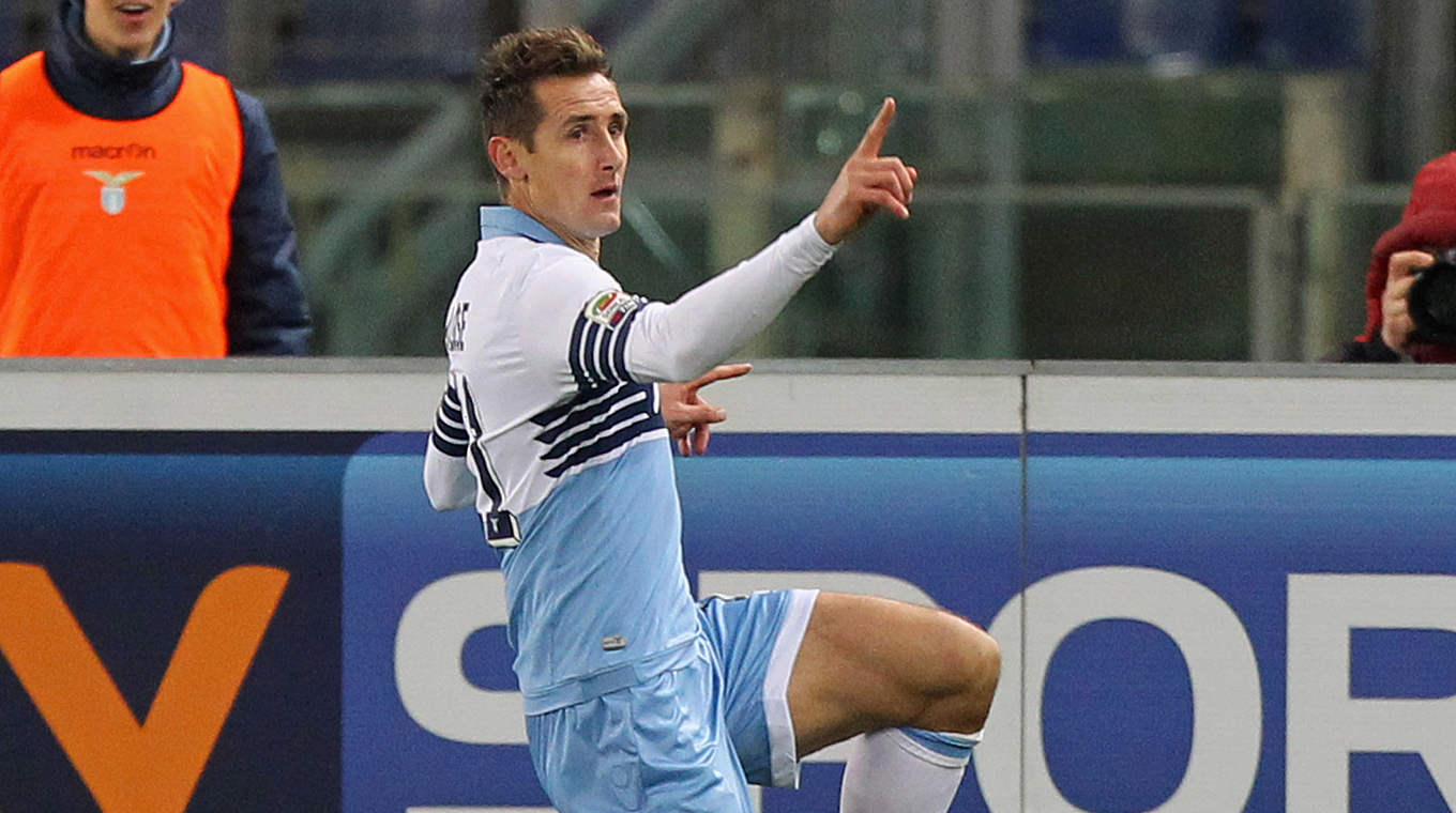 Super showing: Klose chipped in with a goal and an assist in the Milan win © 2015 Getty Images