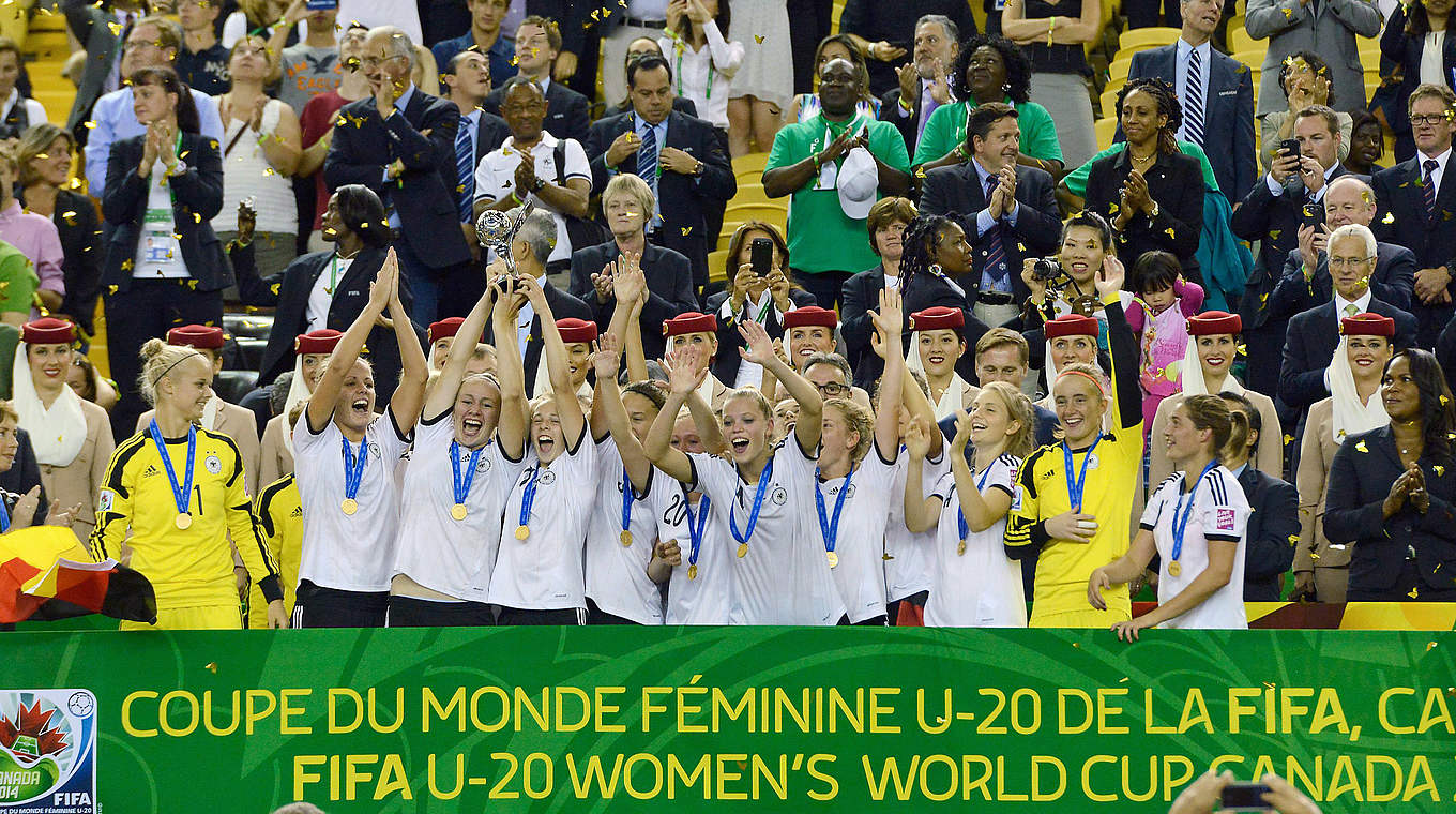 Bestes Team bei der WM in Kanada: die U 20-Frauen © 2014 Getty Images