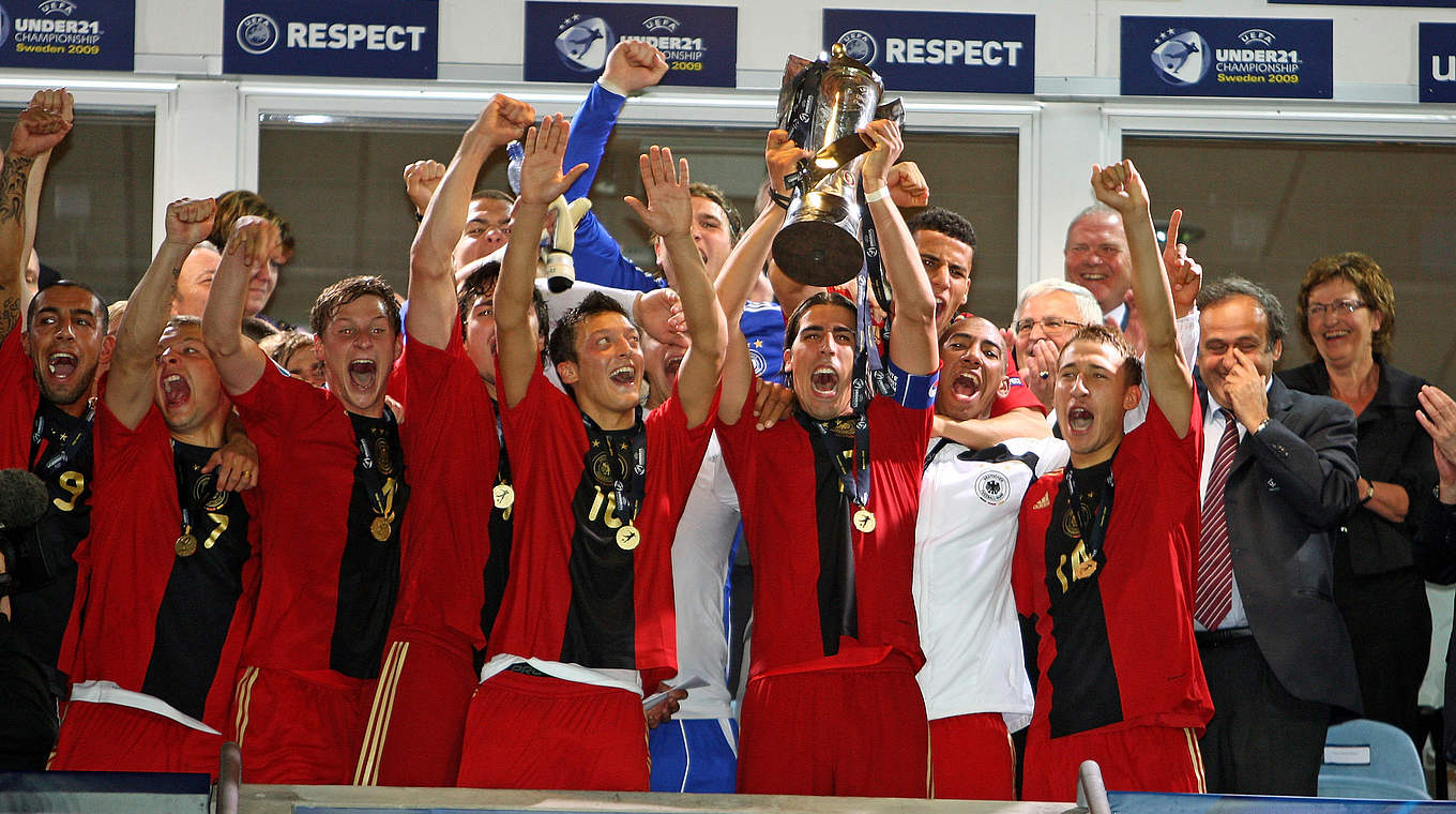Europameister 2009: die U 21 triumphiert mit Khedira, Neuer und Co. © 2009 Getty Images