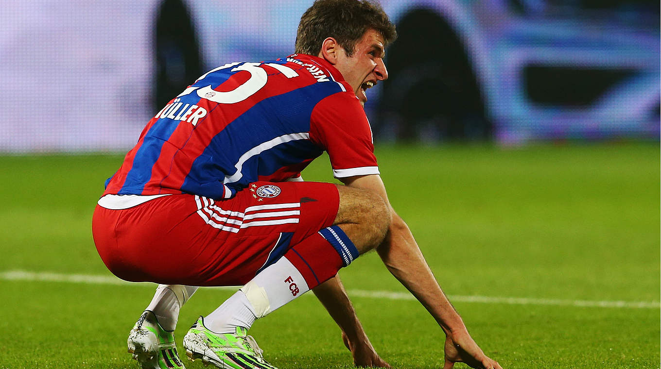 In Startposition: Thomas Müller © 2015 Getty Images