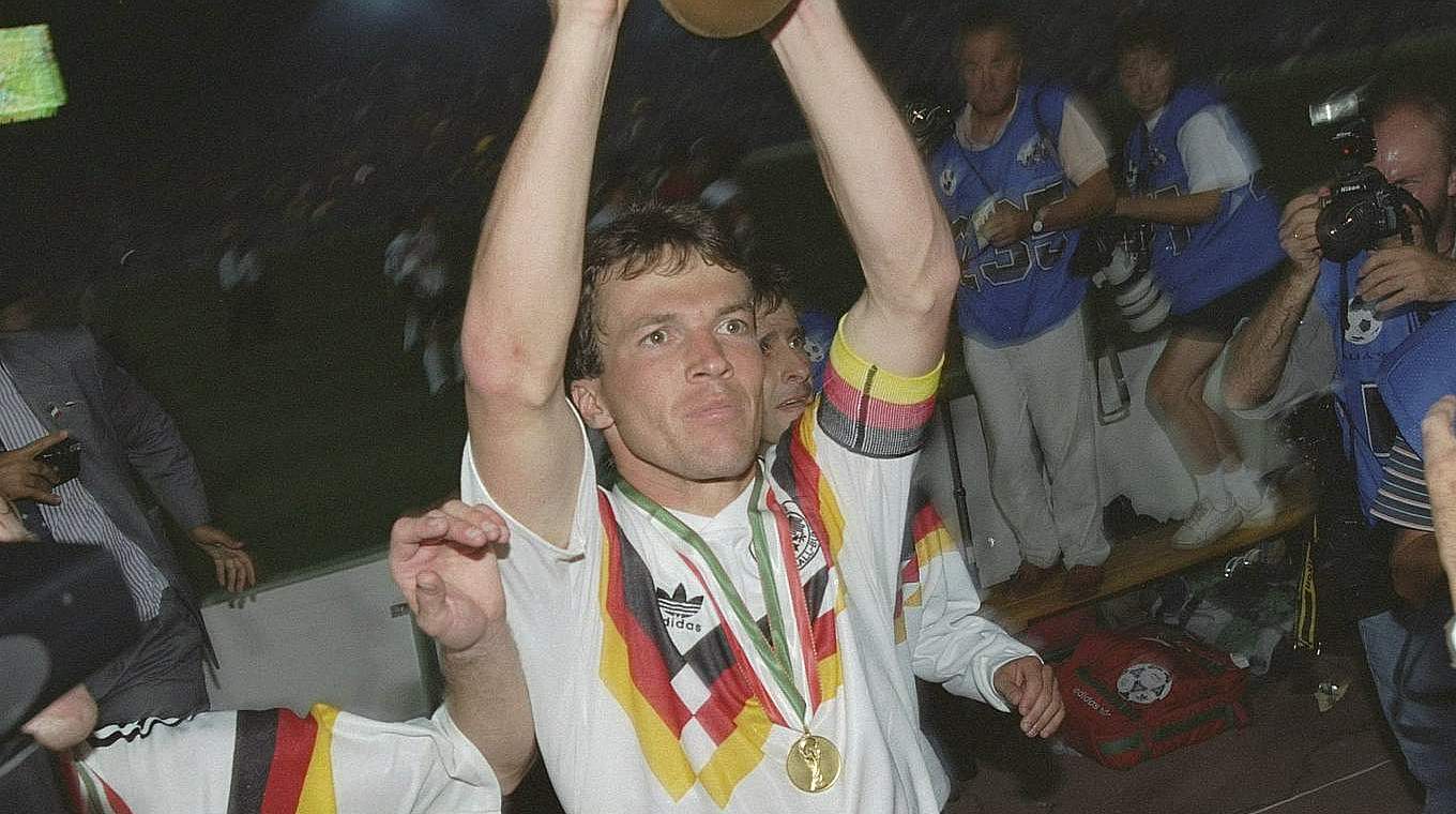 1990 World Champion: Lothar Matthäus in Rome © DFB