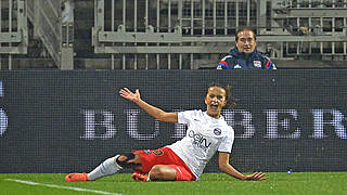 Lira Alushi scored for Paris St. Germain in their 7-0 victory over AS St. Etienne © JEFF PACHOUD/AFP/Getty Images