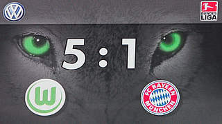 VfL's 5-1 win over Bayern saw the title race change © 2009 Getty Images