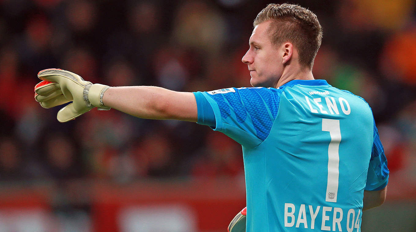 Steht vor seinem 75. Spiel in Folge: Leverkusens Torhüter Bernd Leno © 2014 Getty Images