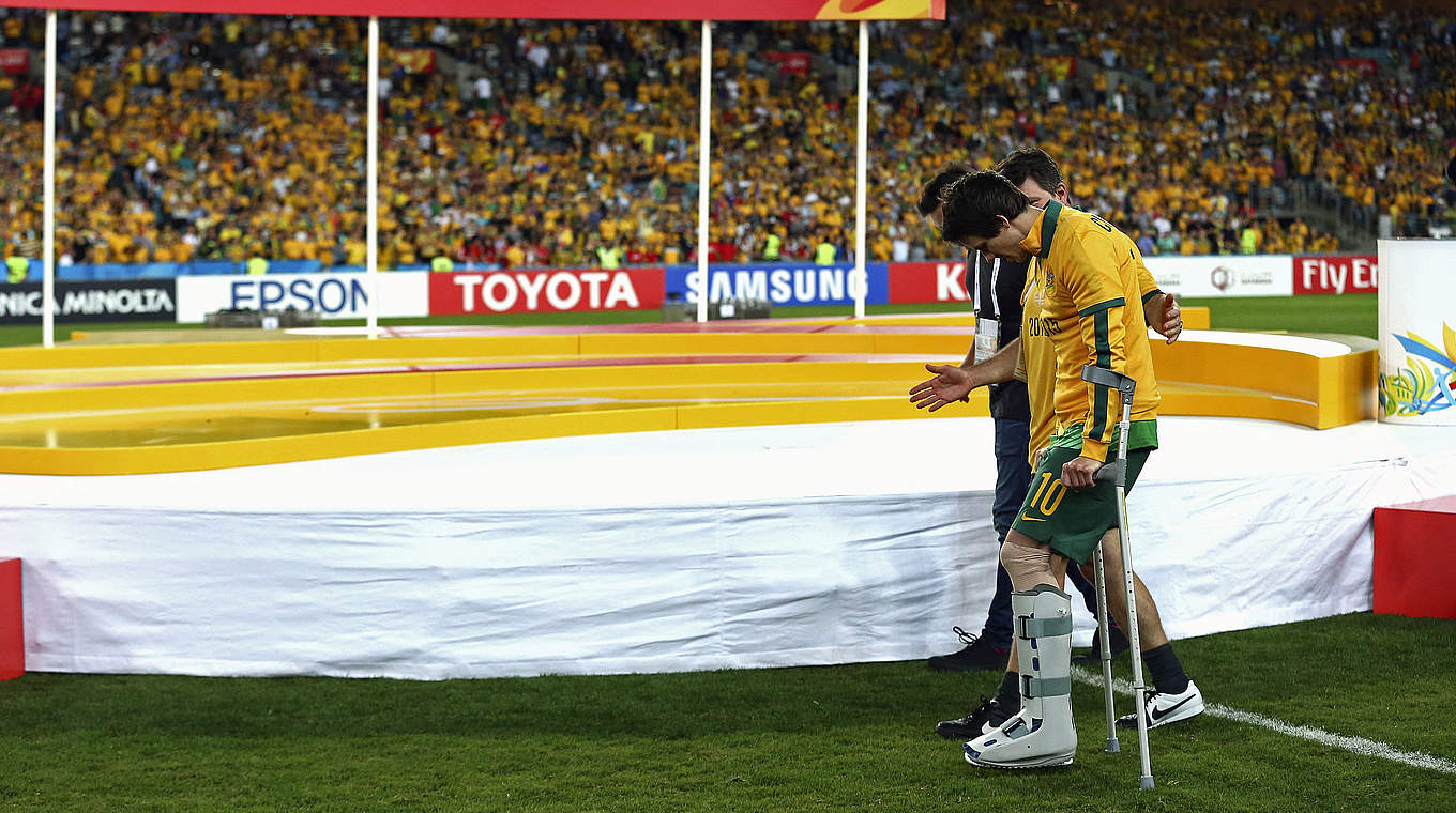 Verletzt beim Asien-Cup-Finale: Bayer-Profi Robbie Kruse © 2015 Getty Images