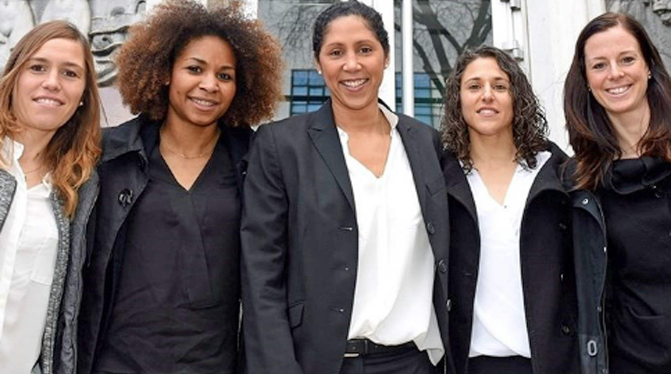 The new UEFA ambassadors for women's football © UEFA