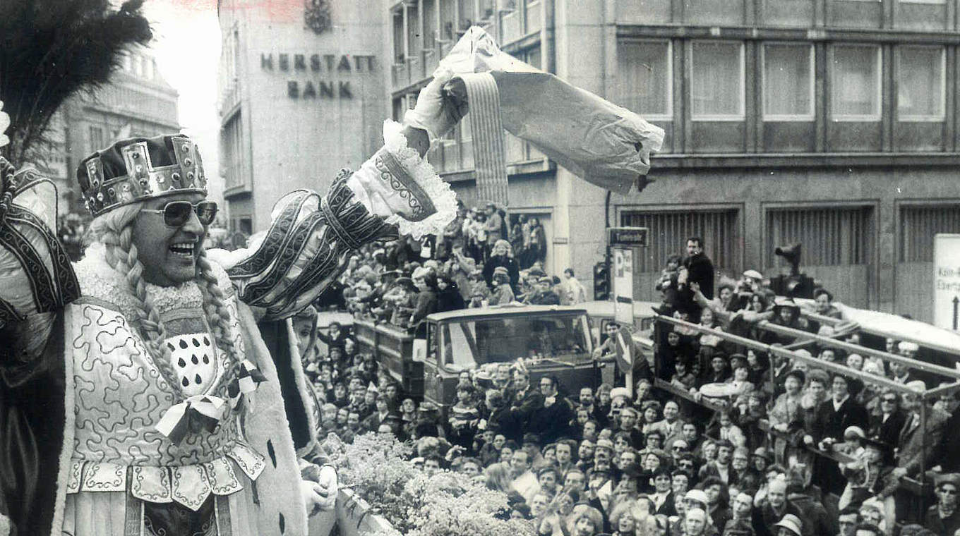 Immer für einen Spaß zu haben: Ulonska 1973 als Jungfrau im Kölner Karneval © privat