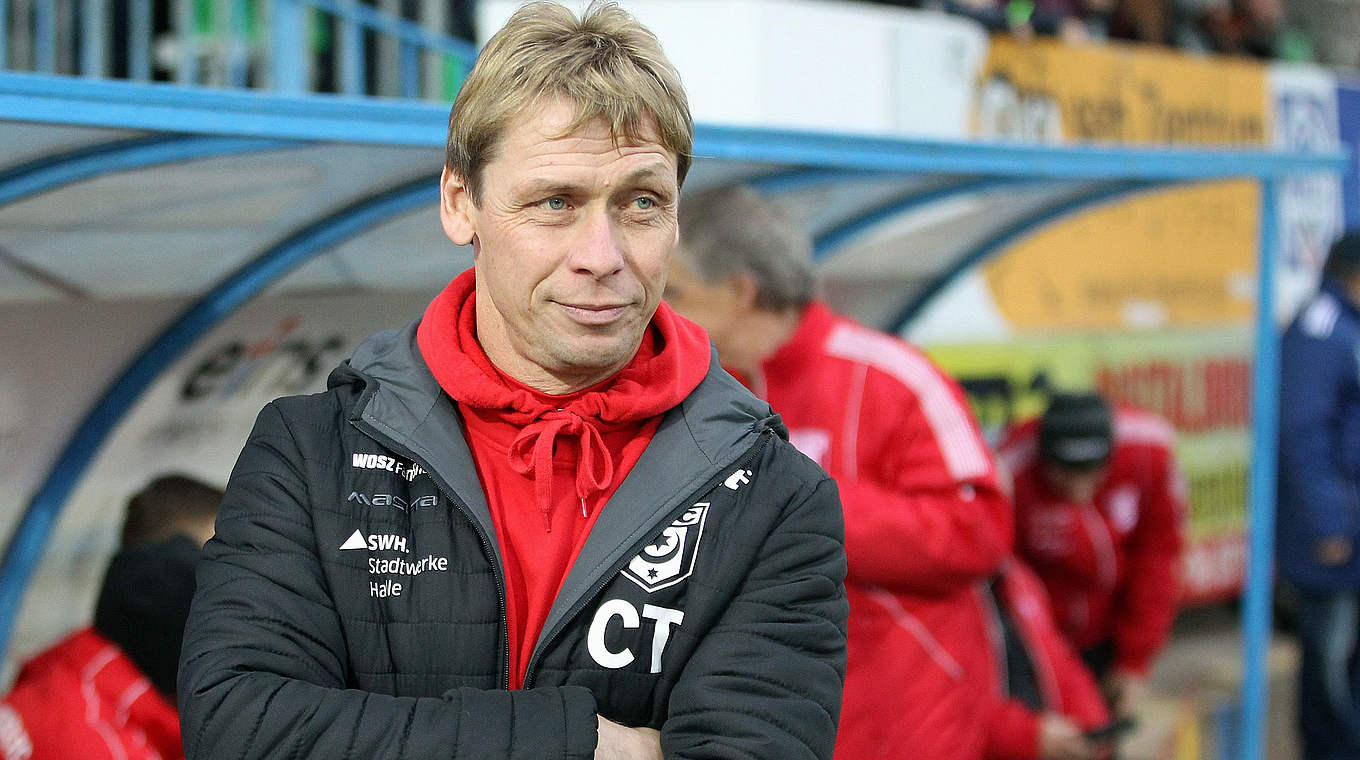 Rückkehr an seine alte Wirkungsstätte: Sven Köhler mit Halle zu Gast in Dresden © 2014 Getty Images