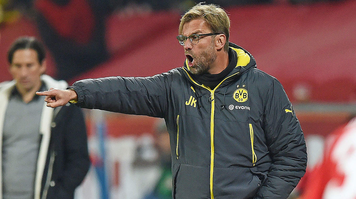 Bisher 324 Einsätze als Bundesligatrainer: BVB-Coach Jürgen Klopp © 2015 Getty Images
