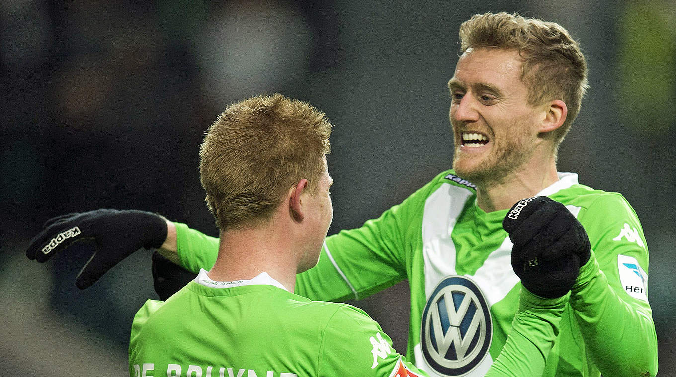 André Schürrle celebrated a very impressive debut for Wolfsburg © 