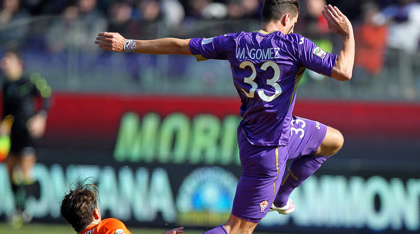 No goal for Gomez, but he played the full 90 minutes in Fiorentina's win © 2015 Getty Images