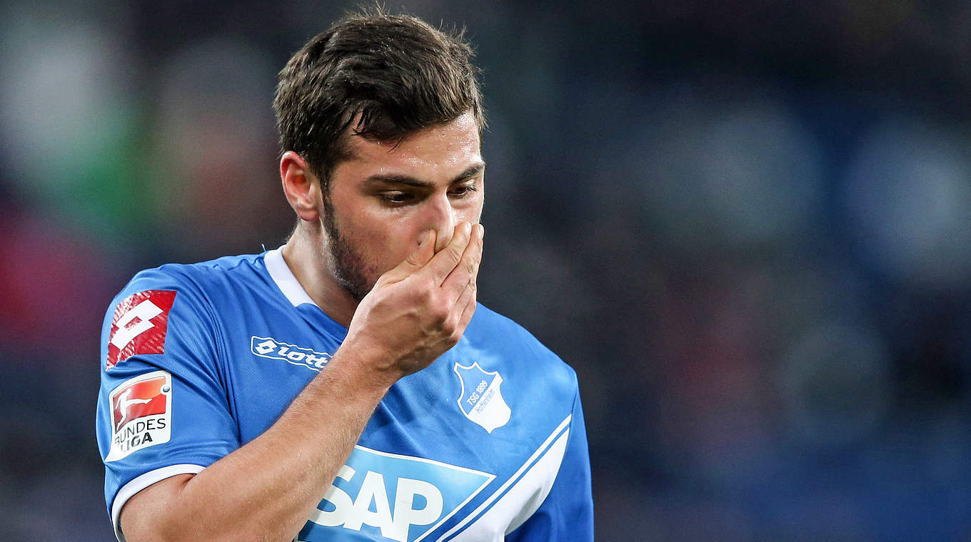 Hoffenheim‘s Kevin Volland: "We slept through the first couple of minutes of the game" © 2015 Getty Images
