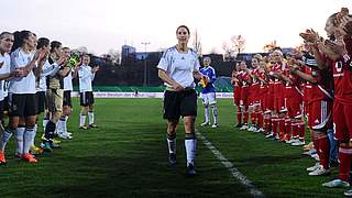 2012 wird Birgit Prinz mit einem Abschiedsspiel verabschiedet © 2012 Getty Images