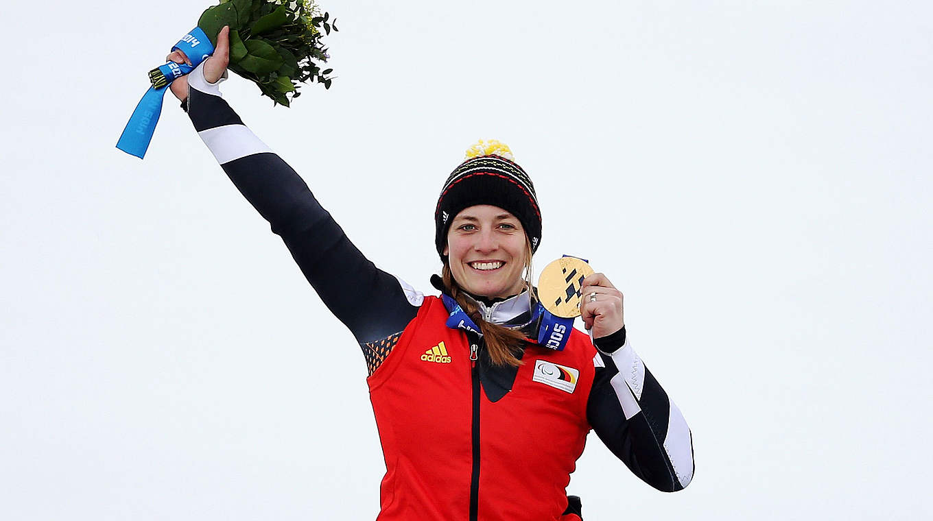Fünf Goldene bei fünf Starts in Sotschi: Anna Schaffelhuber bei den Paralympics © 2014 Getty Images