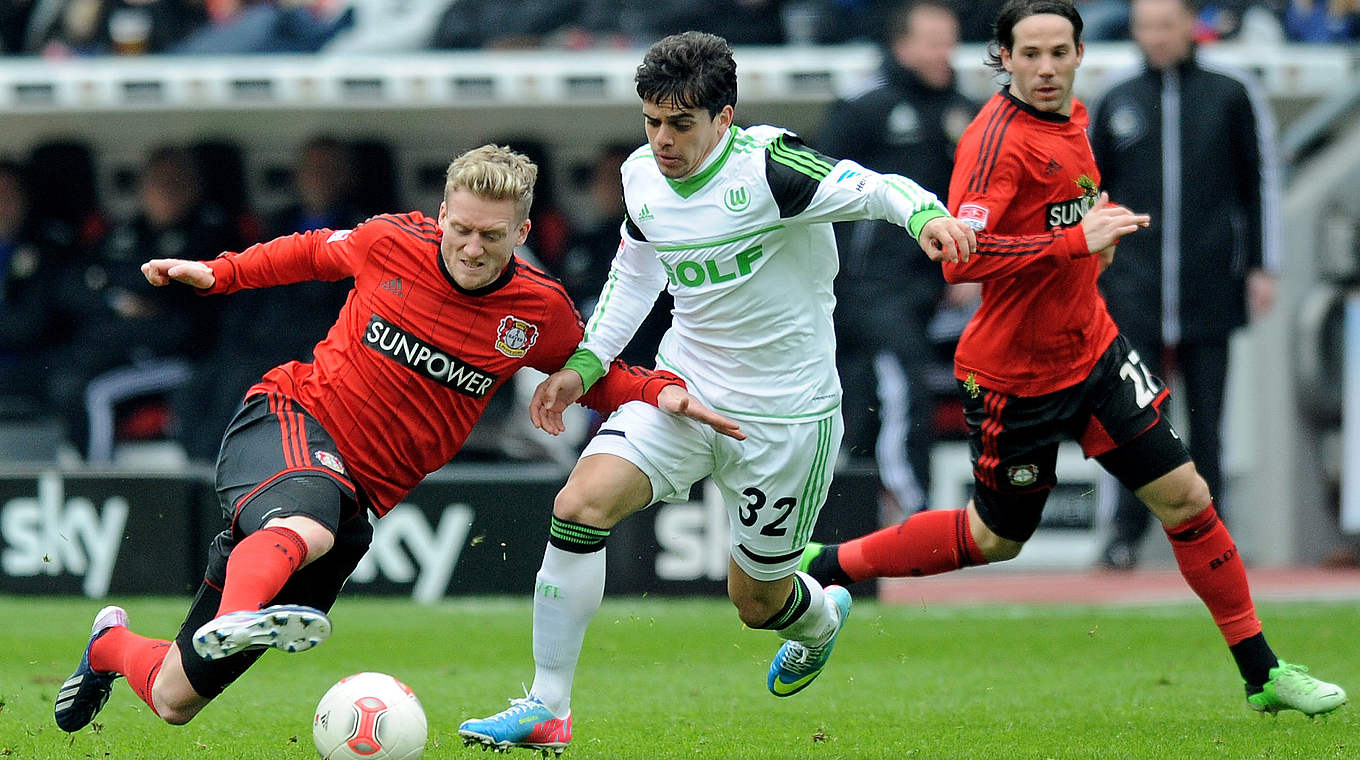 Noch nicht so lange her: Schürrle (l.) gegen Wolfsburg im April 2013 © 2013 Getty Images