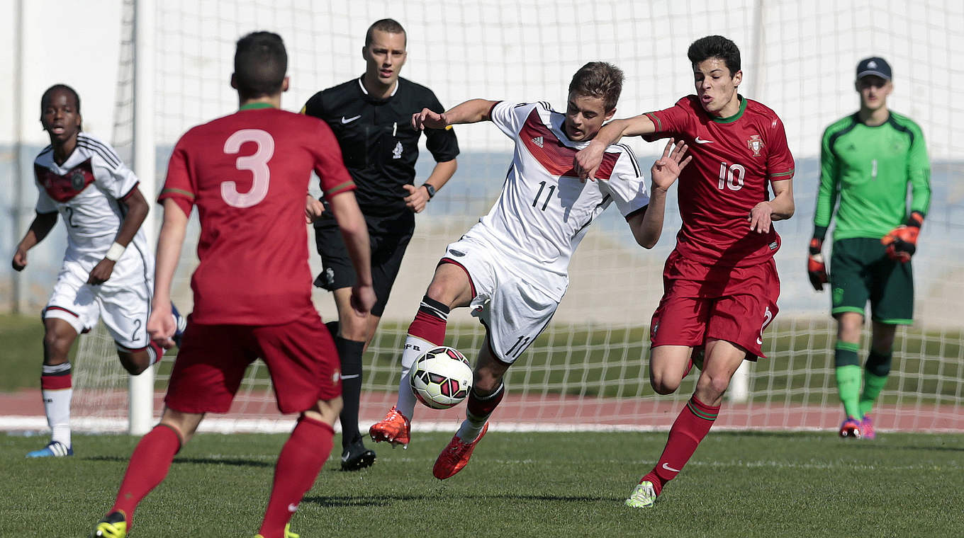 Spannendes Duell: Auftaktmatch der U 16-Junioren gegen Portugal © 2015 Getty Images