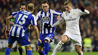 Real Madrid and Toni Kroos celebrated a victory © 