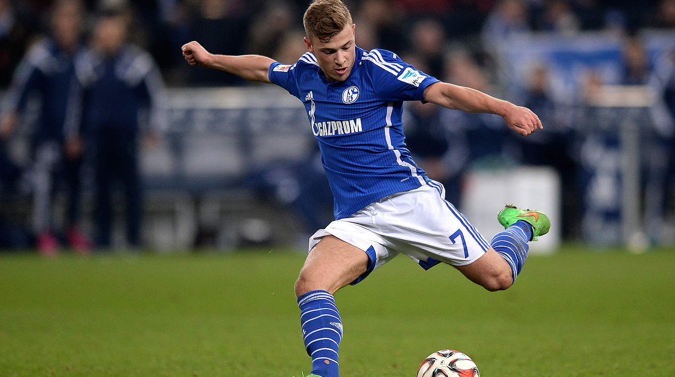 Max Meyer was Schalke's goal scorer against Bremen © 2015 Getty Images