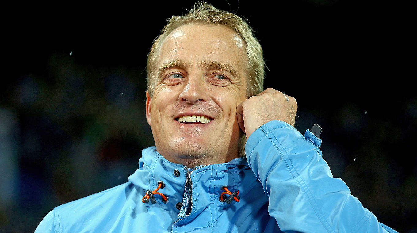 2012 mit Fürth in die Bundesliga aufgestiegen: Trainer Mike Büskens © 2014 Getty Images