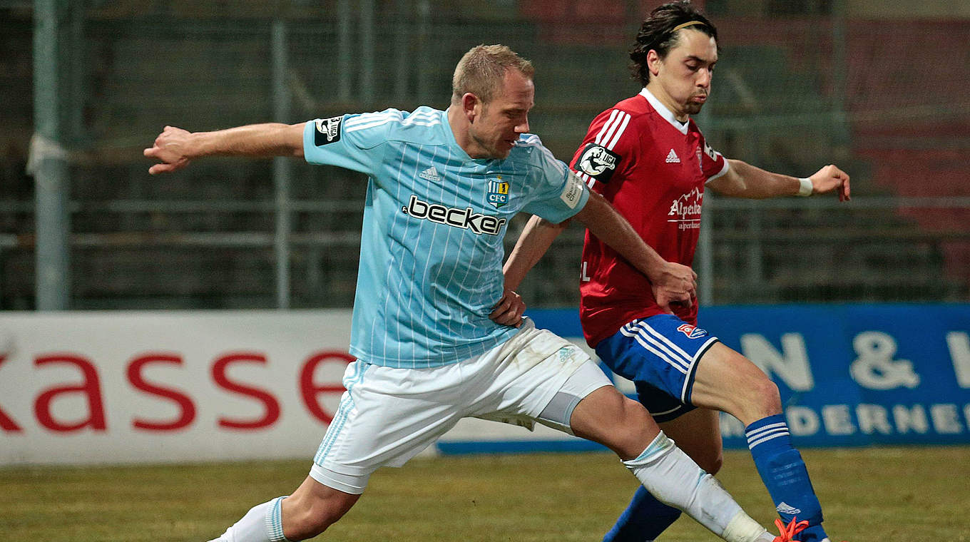 Reha nach Muskelfaserriss: Angreifer Frank Löning (l.) fehlt dem Chemnitzer FC © 2015 Getty Images