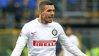 Gewann mit Inter auf Sardinien: Lukas Podolski © 2015 Getty Images
