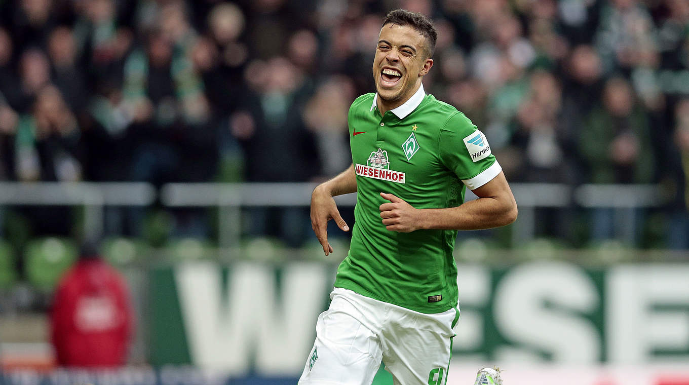 Schon zehn Saisontreffer für Werder Bremen: Erfolgsgarant Franco di Santo © AFP/Getty Images