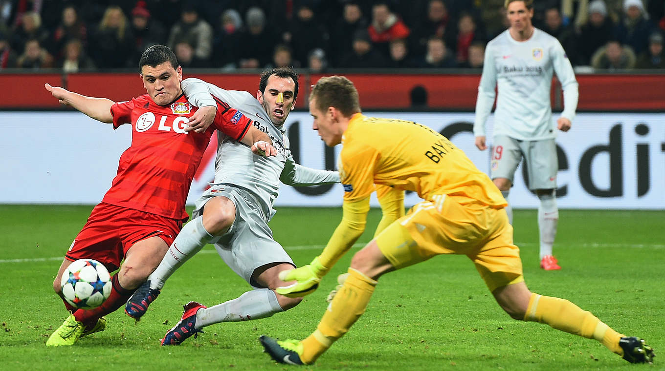 Bayer 04 take a 1-0 lead into the second leg © 2015 Getty Images