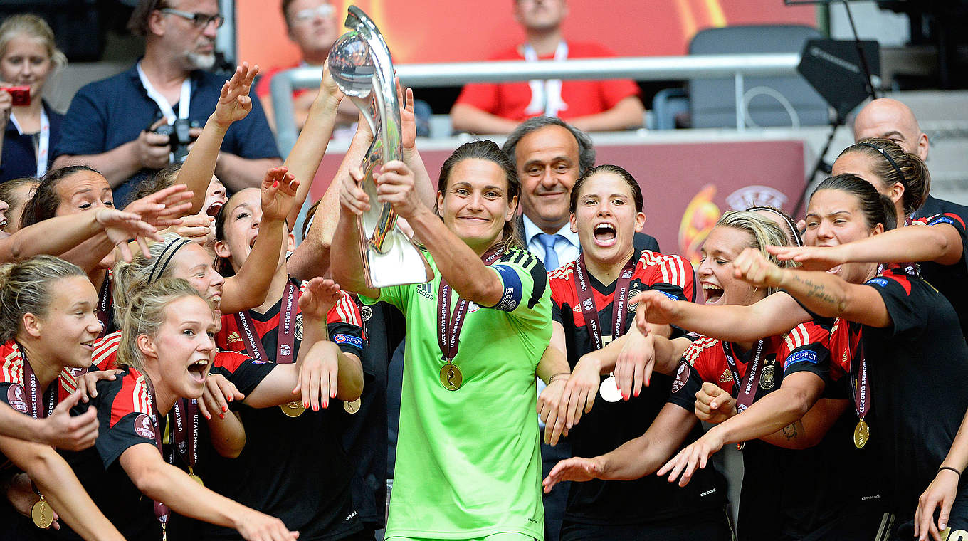 Erfolgsgarantinnen: Die DFB Frauen wurden 2013 Europameisterinnen © 2013 AFP