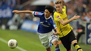 Marco Reus is still without a goal in the Ruhr derby © 2013 Getty Images