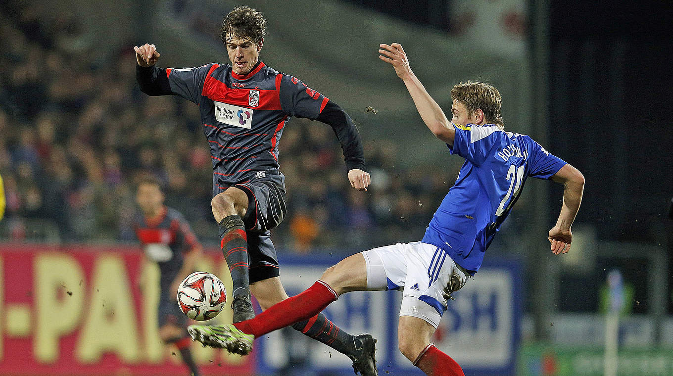 Zweikampf: Hauke Finn Wahl (r.) und Christian Falk © 2015 Getty Images