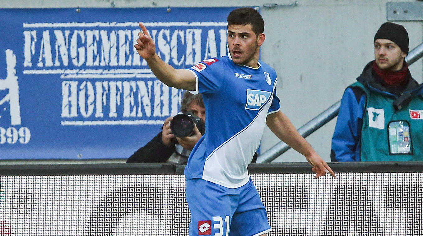 Kevin Volland put Hoffenheim in front against Mainz © 2015 Getty Images