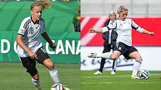 Für den Algarve Cup nachnominiert: Lena Petermann (l.) und Tabea Kemme © 