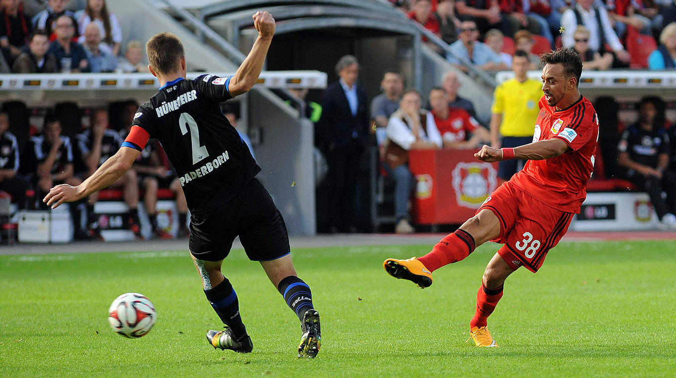 Bester Torschütze und Topscorer bei Bayer Leverkusen: Karim Bellarabi (r.) © imago/Eibner