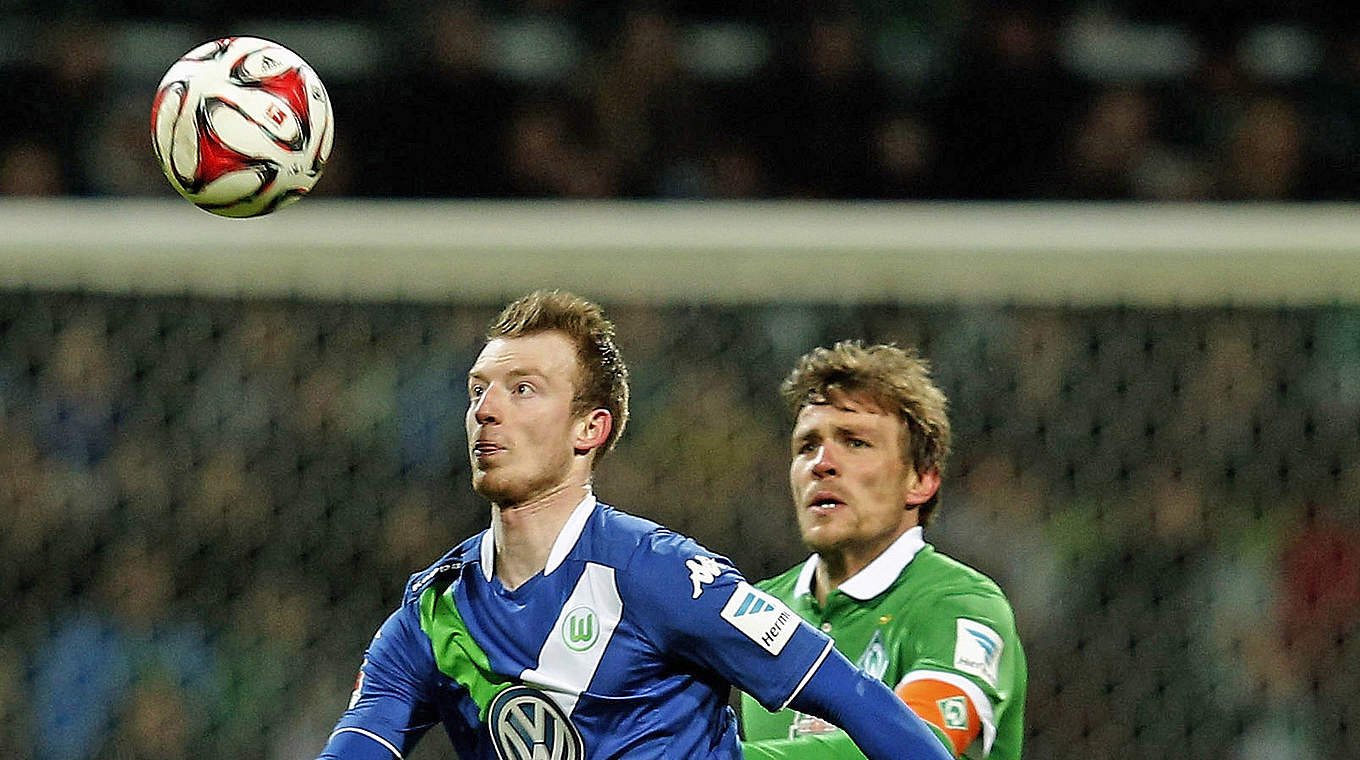 Für Werder mit dem Kopf erfolgreich: Maximilian Arnold (l.) © 2015 Getty Images