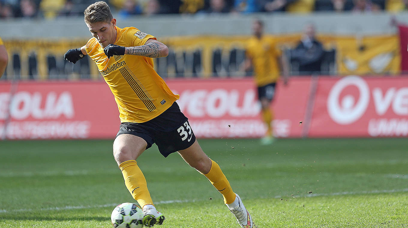 Dresden's Robert Andrich is not ruling out a surprise against BVB © 2015 Getty Images