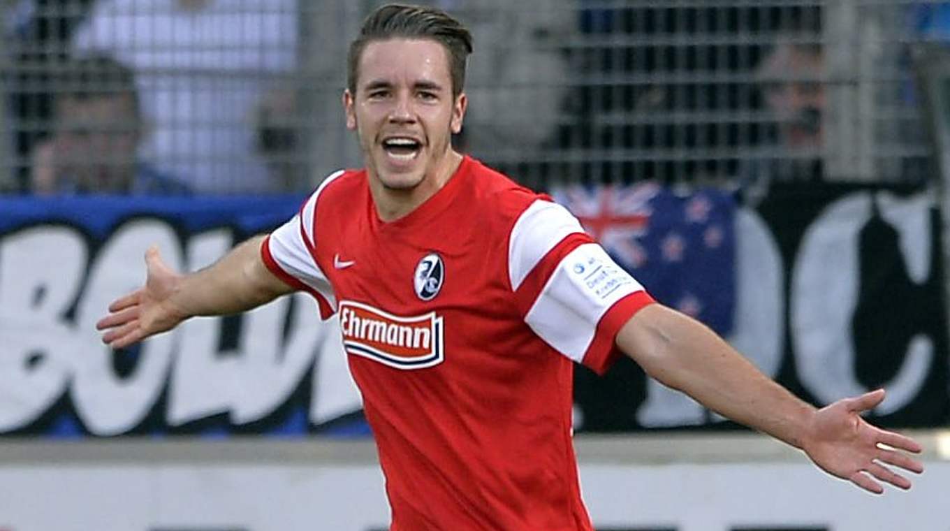 Wiederholungstäter: Christian Günter hofft, auch gegen den 1. FC Köln so jubeln zu dürfen. © Getty Images