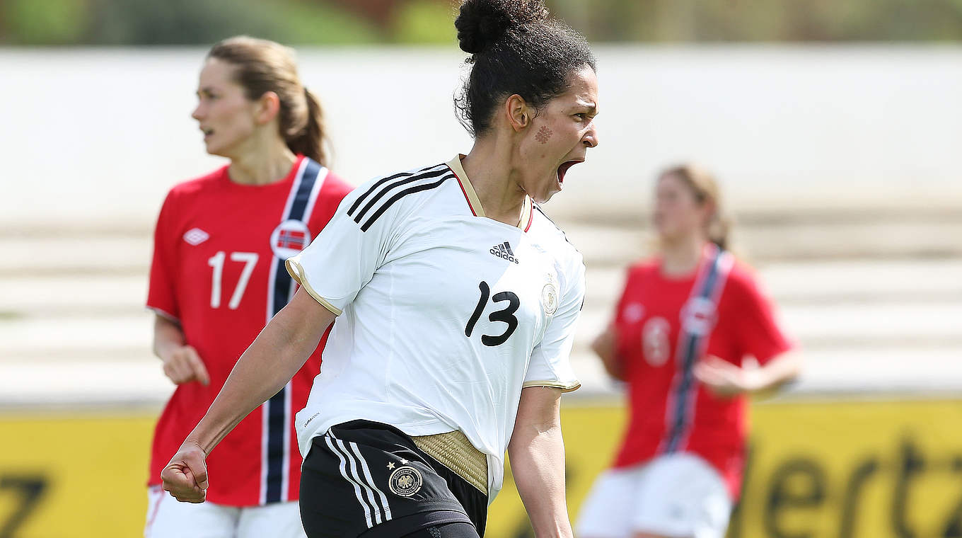 Celia Sasic a disputé 111 matches sous les couleurs de l’Allemagne © 2013 Getty Images