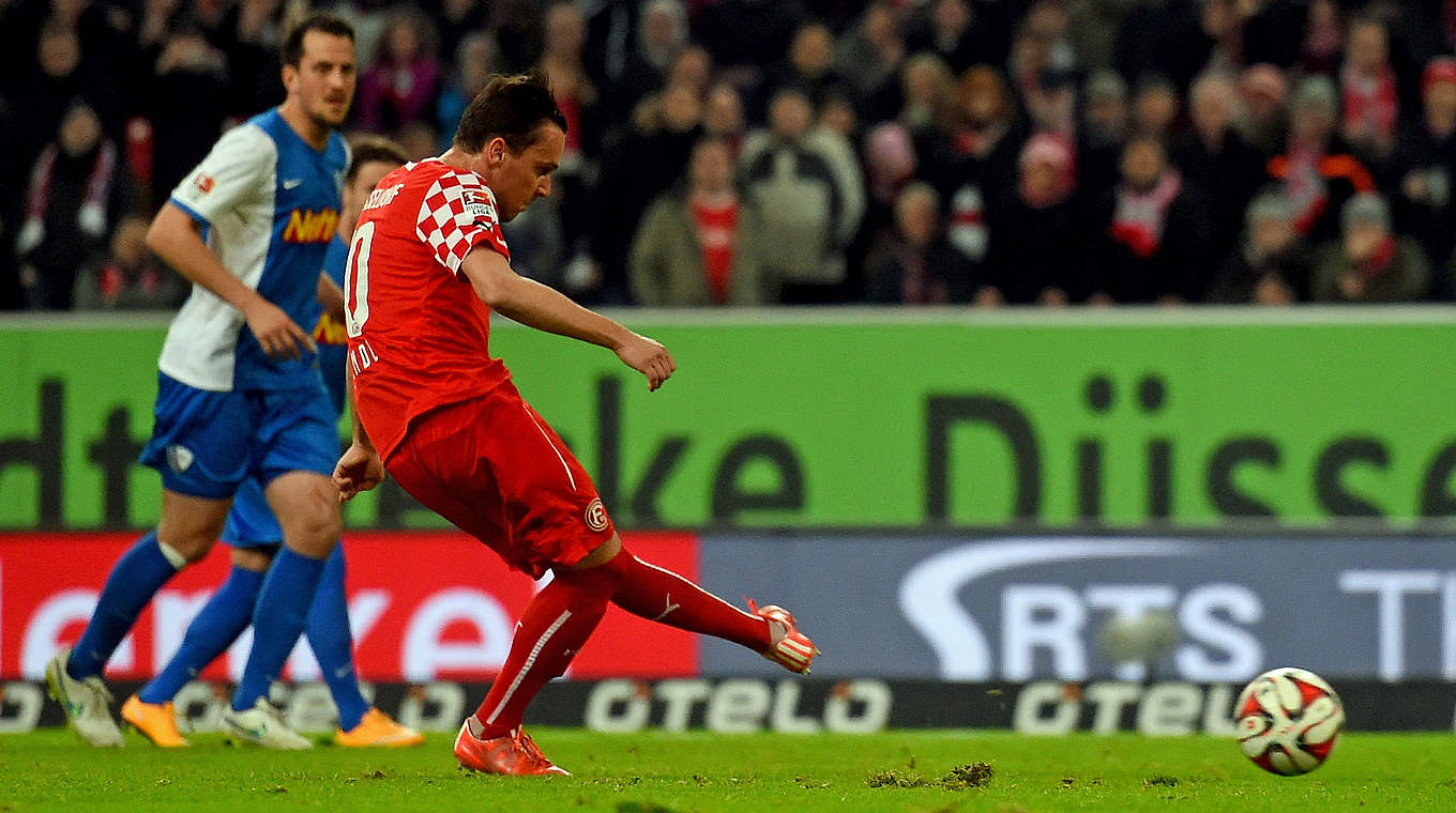 Besorgte das zwischenzeitliche 2:1 für Düsseldorf: Michael Liendl © 2015 Getty Images