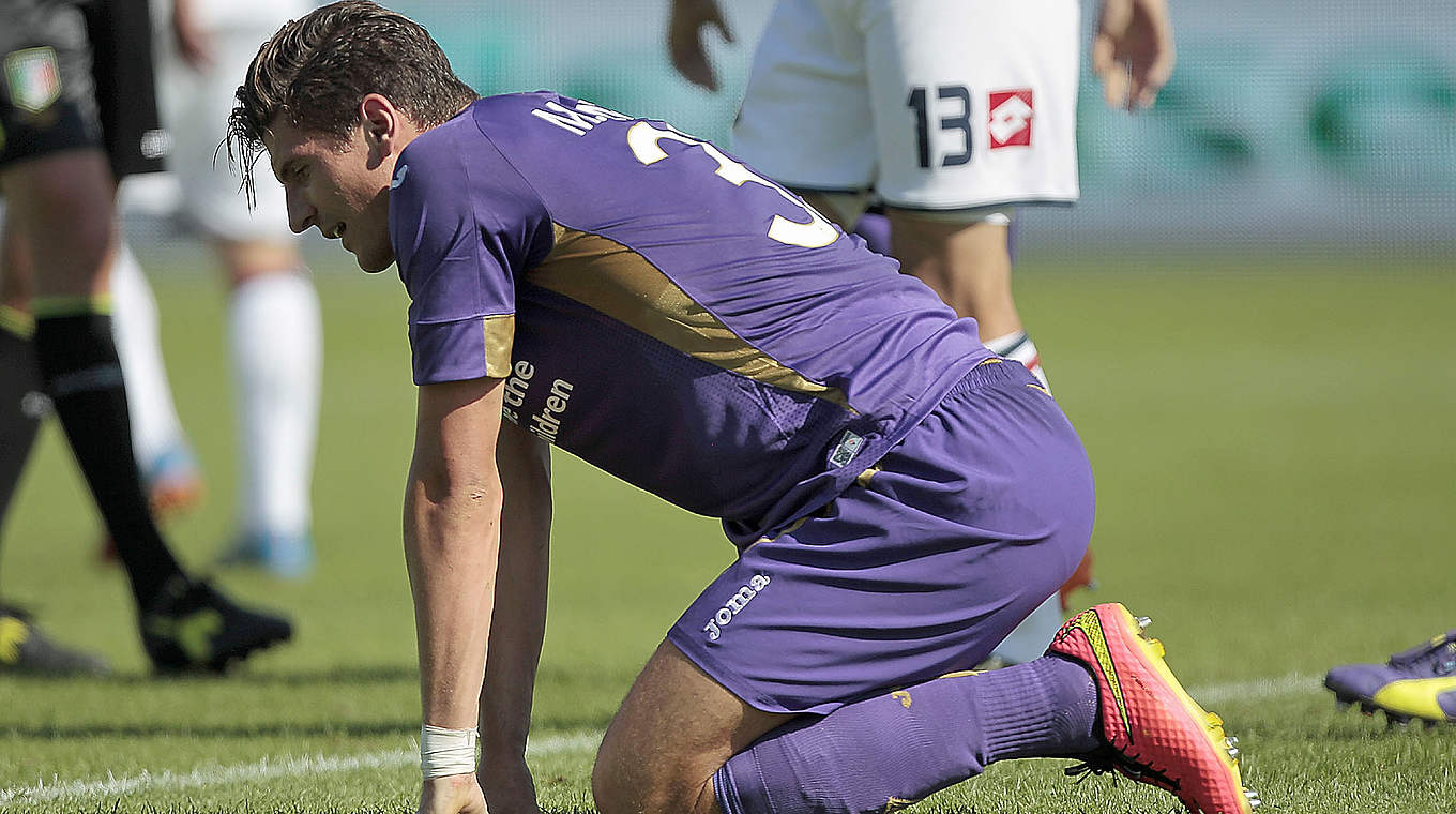 Konnte an der Niederlage seines Teams nichts ändern: Der eingewechselte Mario Gomez © 2014 Getty Images