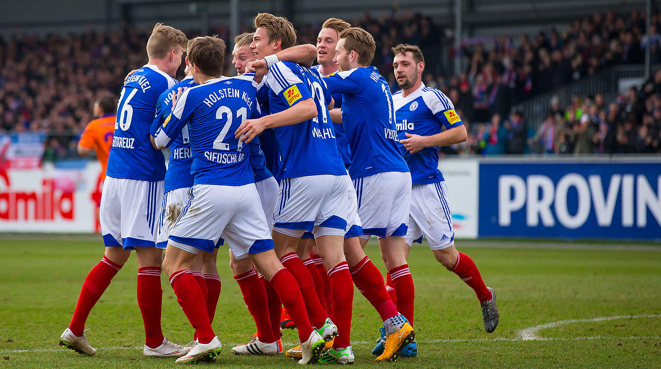 Auf Zweitligakurs: Holstein Kiel © 2015 Getty Images