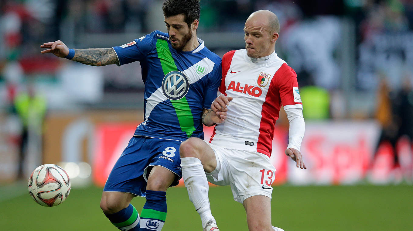 Tobias Werner and FC Augsburg end Wolfsburgs run © 2015 Getty Images