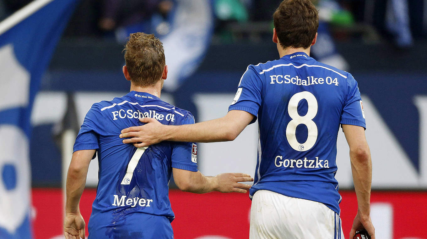 Goretzka on goalscorer Meyer: "It was an outstanding performance” © imago/Norbert Schmidt