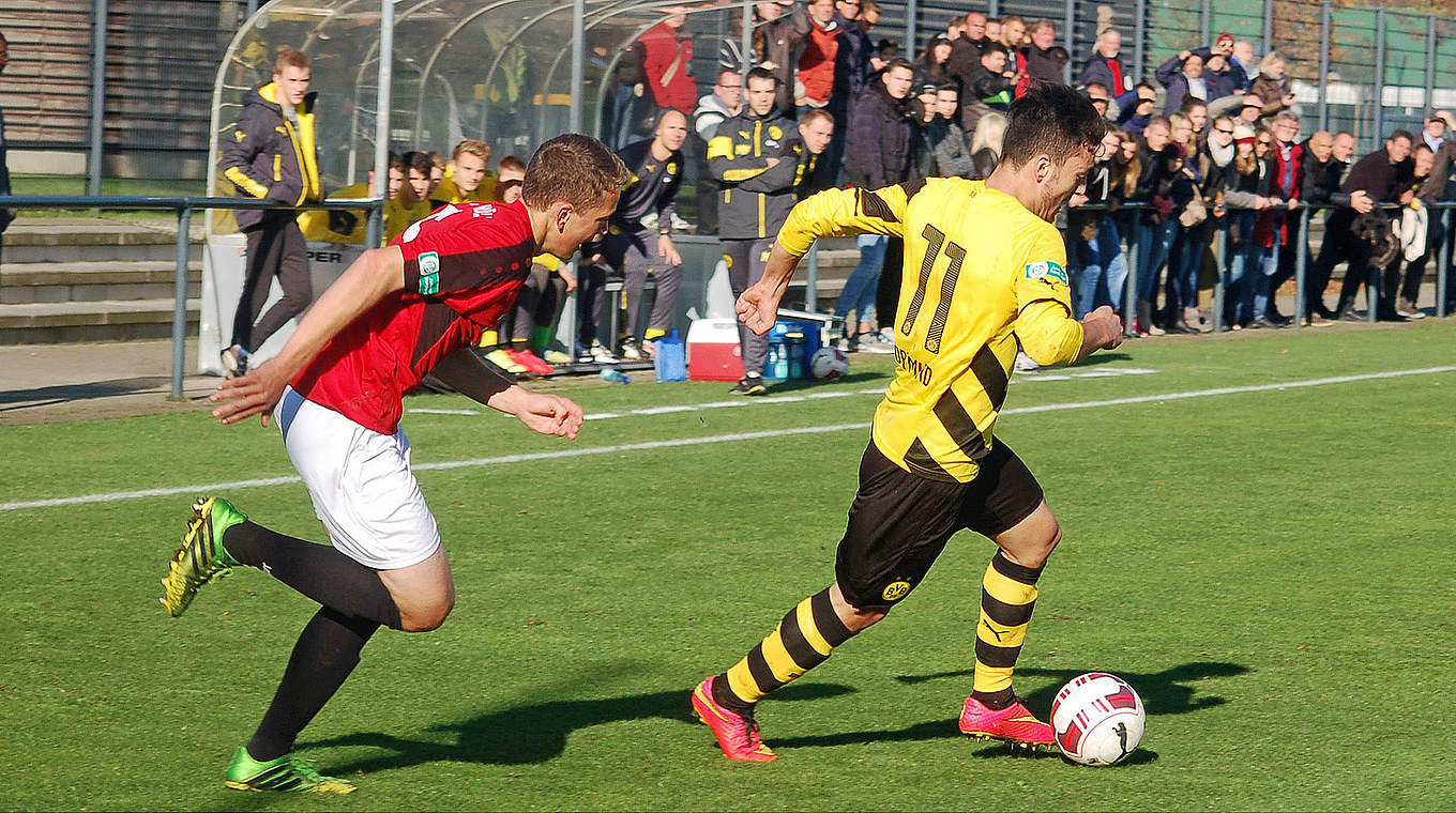 Sicherte dem BVB das Unentschieden: Tarik Kurt (r.) © mspw